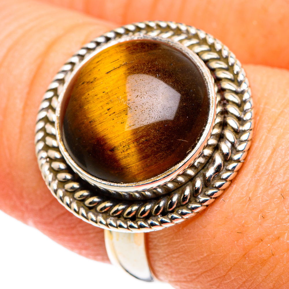 Tiger Eye Rings handcrafted by Ana Silver Co - RING86058