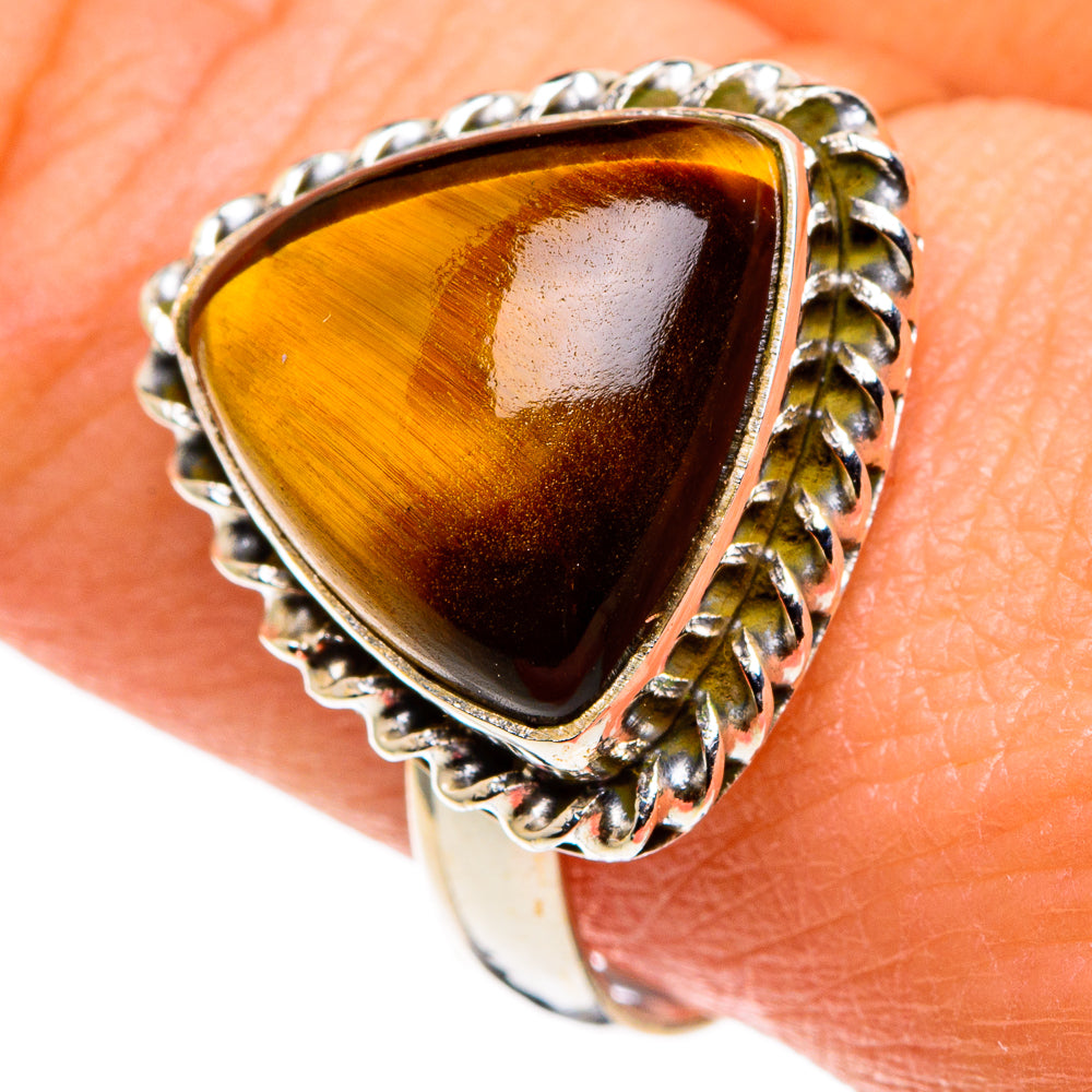 Tiger Eye Rings handcrafted by Ana Silver Co - RING86061