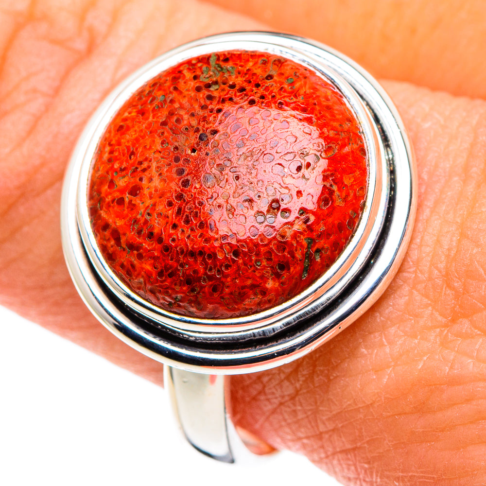 Sponge Coral Rings handcrafted by Ana Silver Co - RING86063