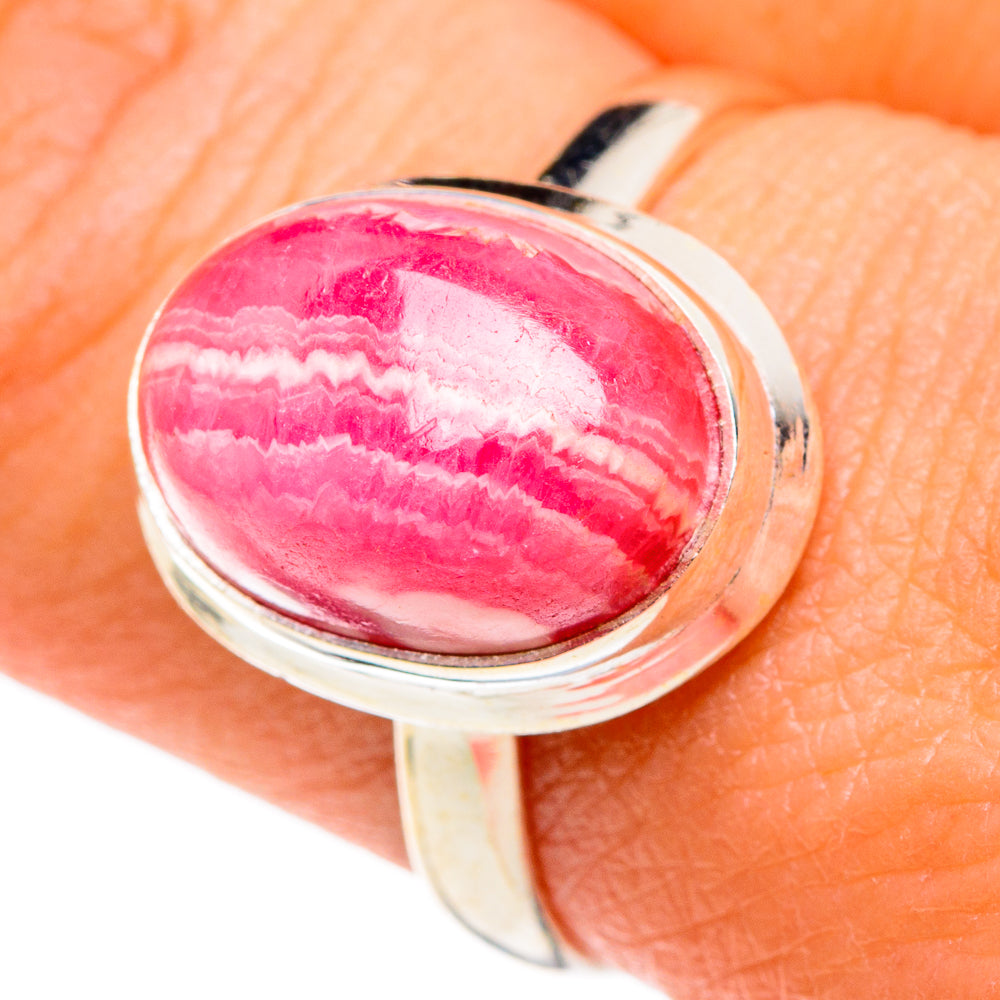 Rhodochrosite Rings handcrafted by Ana Silver Co - RING86065