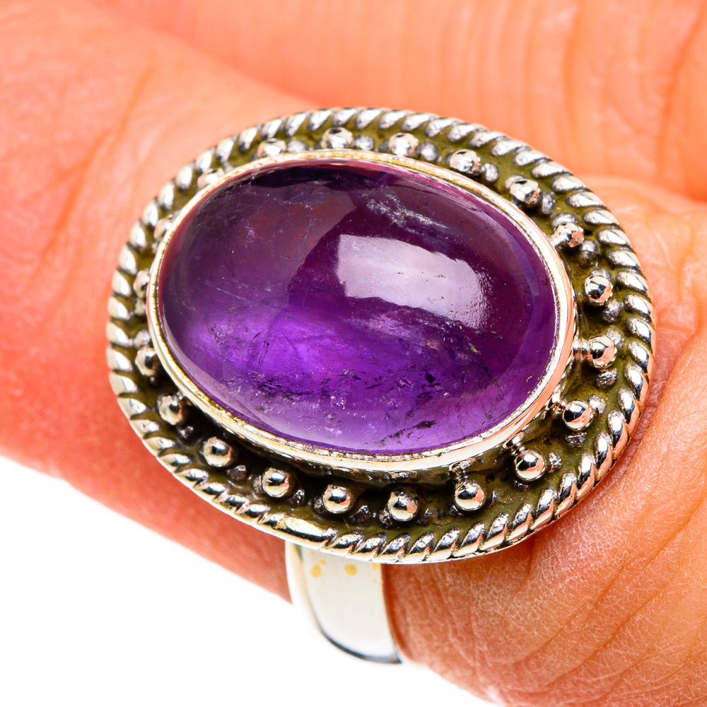 Amethyst Rings handcrafted by Ana Silver Co - RING86068