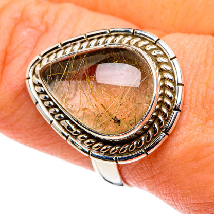 Rutilated Quartz Rings handcrafted by Ana Silver Co - RING86074