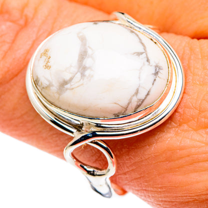 Howlite Rings handcrafted by Ana Silver Co - RING86079