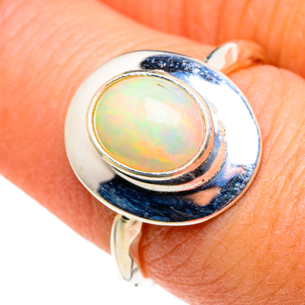 Ethiopian Opal Rings handcrafted by Ana Silver Co - RING86082