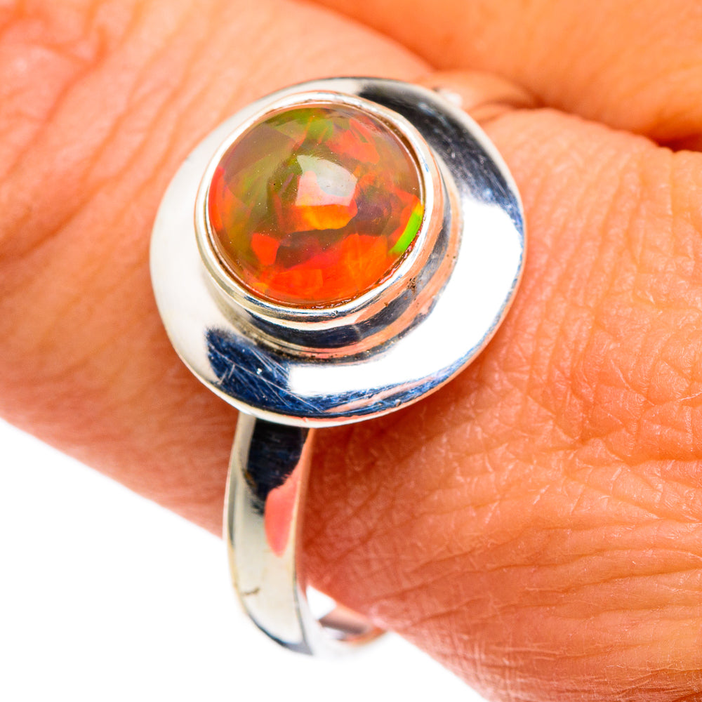 Ethiopian Opal Rings handcrafted by Ana Silver Co - RING86083
