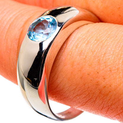 Blue Topaz Rings handcrafted by Ana Silver Co - RING86088