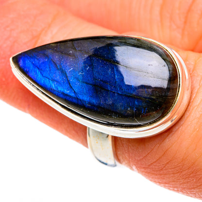 Labradorite Rings handcrafted by Ana Silver Co - RING86089