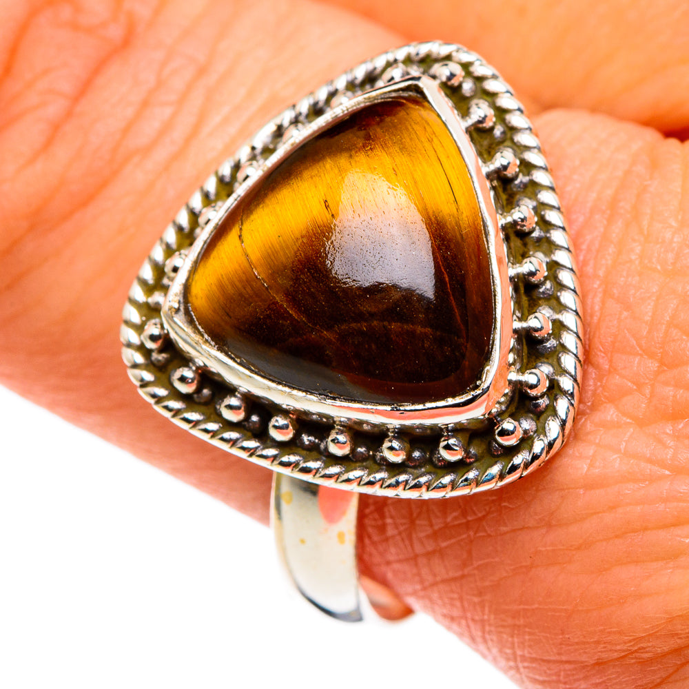 Tiger Eye Rings handcrafted by Ana Silver Co - RING86101
