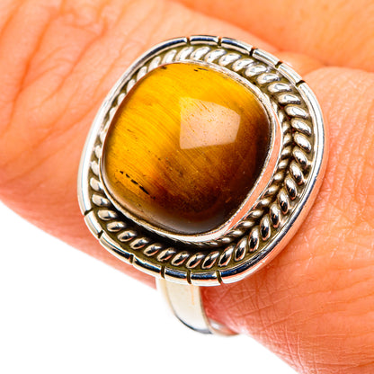 Tiger Eye Rings handcrafted by Ana Silver Co - RING86102