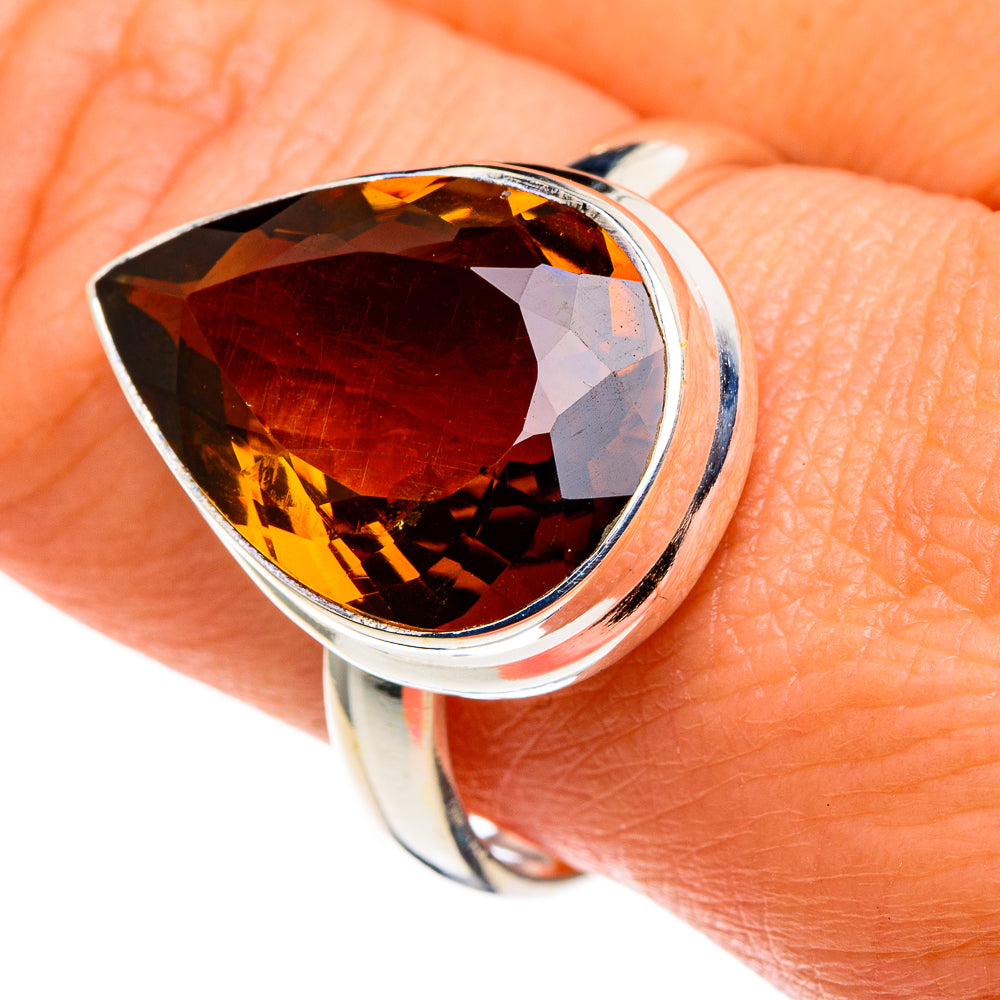 Mandarin Citrine Rings handcrafted by Ana Silver Co - RING86103