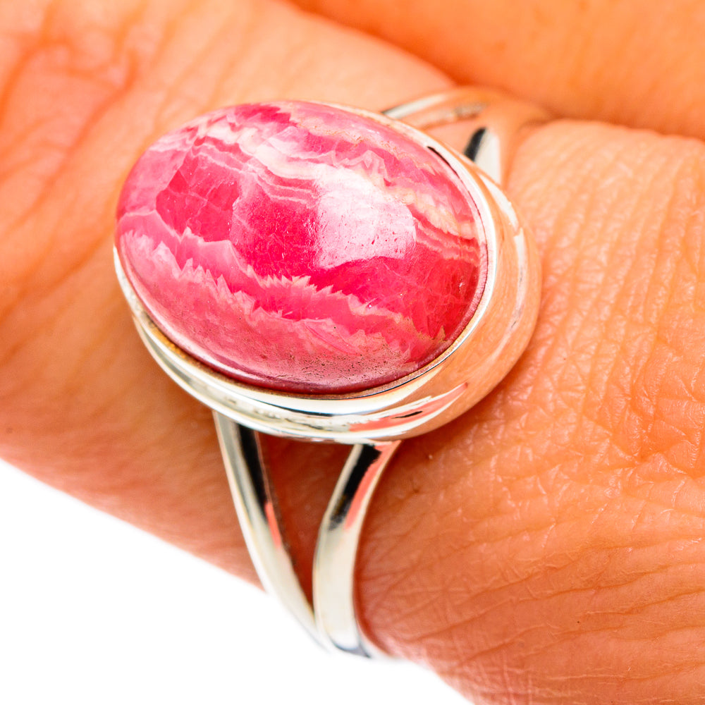 Rhodochrosite Rings handcrafted by Ana Silver Co - RING86109