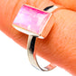 Pink Moonstone Rings handcrafted by Ana Silver Co - RING86110