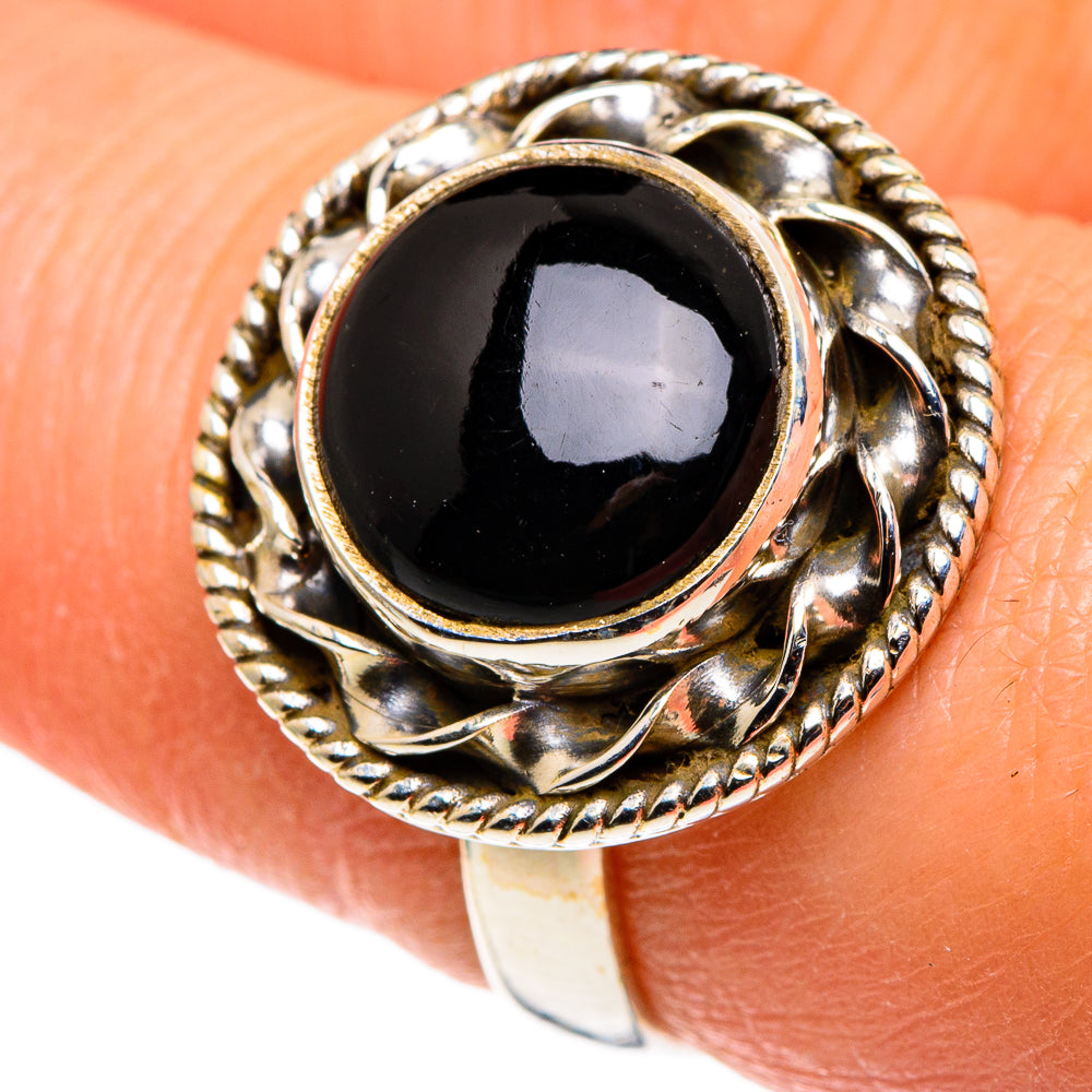 Black Onyx Rings handcrafted by Ana Silver Co - RING86118