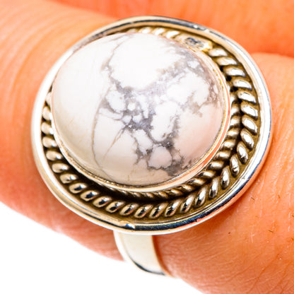 Howlite Rings handcrafted by Ana Silver Co - RING86121