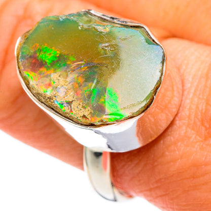 Ethiopian Opal Rings handcrafted by Ana Silver Co - RING86124