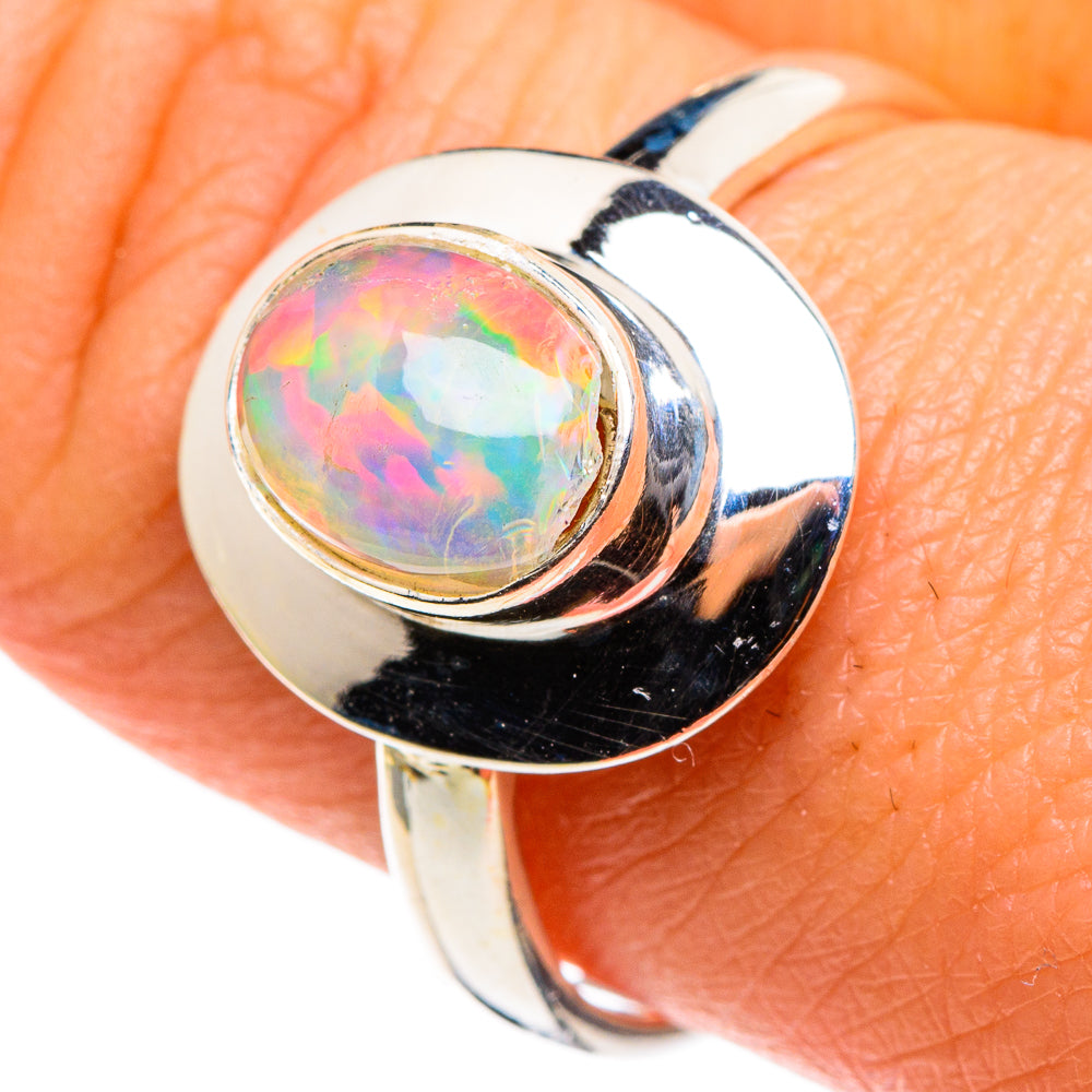 Ethiopian Opal Rings handcrafted by Ana Silver Co - RING86125