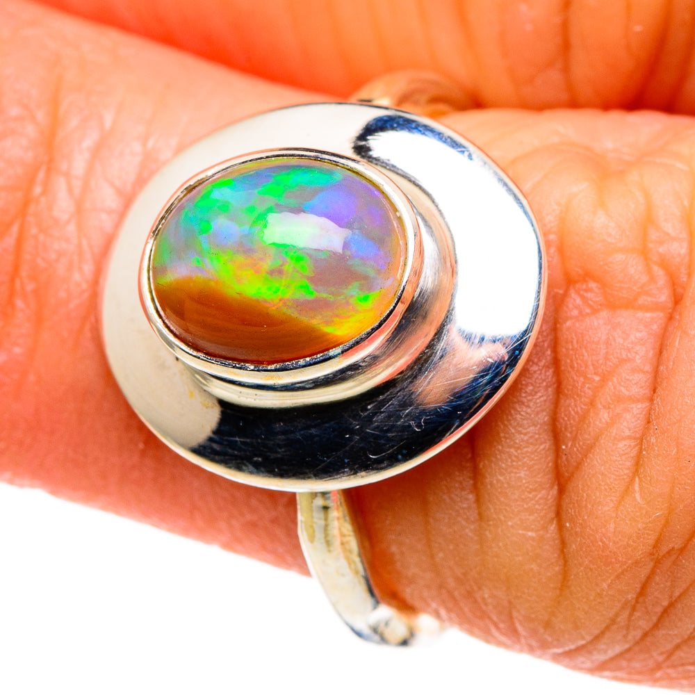 Ethiopian Opal Rings handcrafted by Ana Silver Co - RING86126