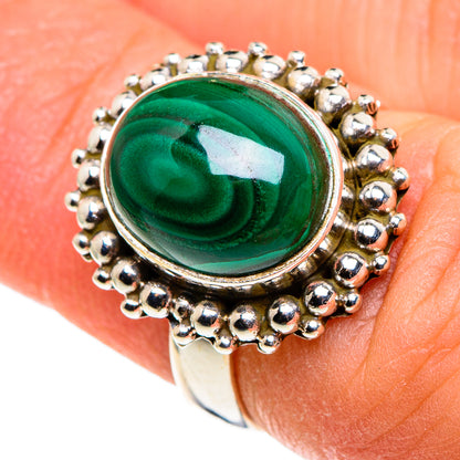 Malachite Rings handcrafted by Ana Silver Co - RING86134