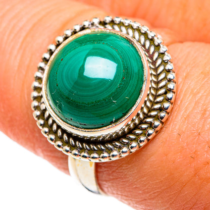Malachite Rings handcrafted by Ana Silver Co - RING86135