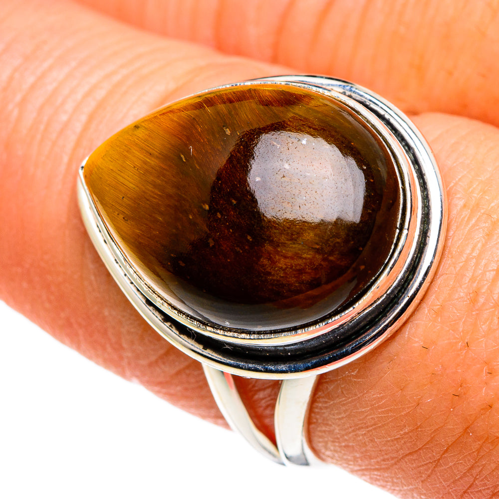 Tiger Eye Rings handcrafted by Ana Silver Co - RING86142