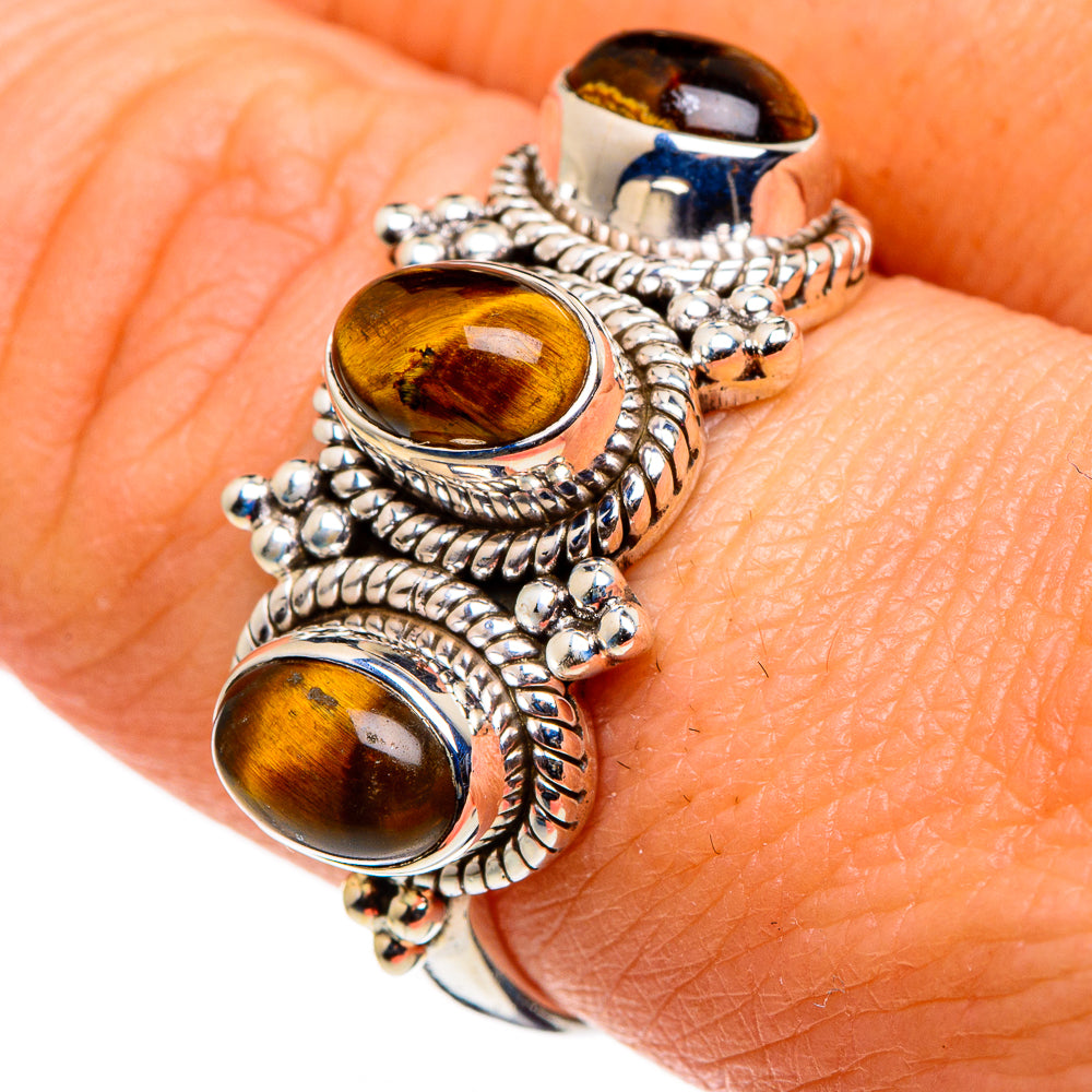 Tiger Eye Rings handcrafted by Ana Silver Co - RING86146