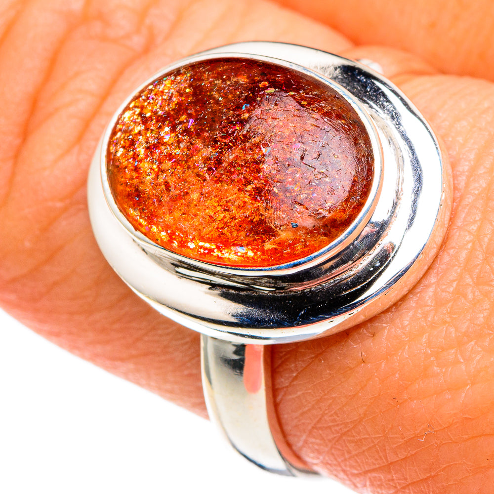 Sunstone Rings handcrafted by Ana Silver Co - RING86148