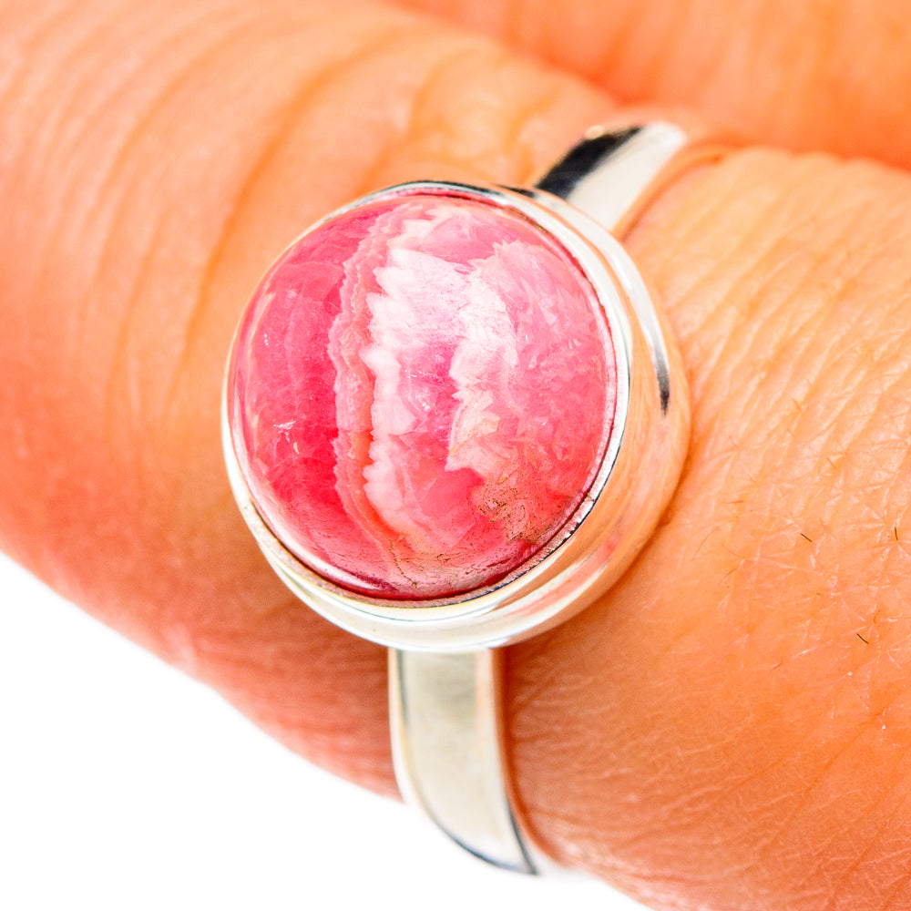 Rhodochrosite Rings handcrafted by Ana Silver Co - RING86150