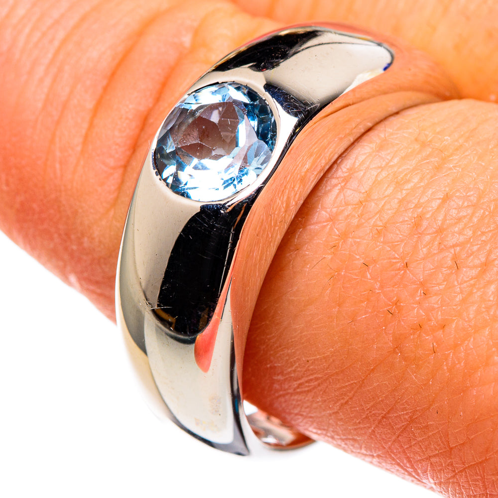 Blue Topaz Rings handcrafted by Ana Silver Co - RING86171