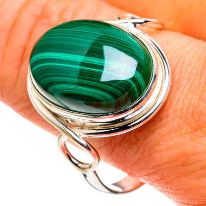 Malachite Rings handcrafted by Ana Silver Co - RING86175