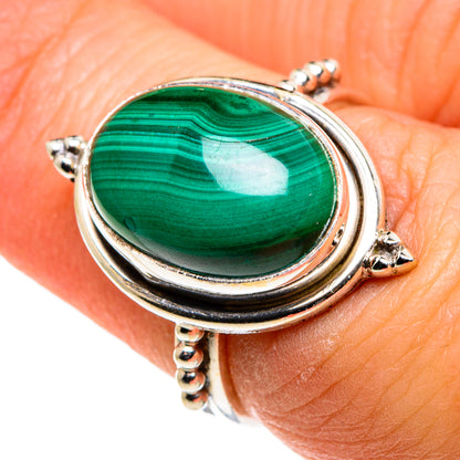 Malachite Rings handcrafted by Ana Silver Co - RING86180