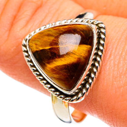 Tiger Eye Rings handcrafted by Ana Silver Co - RING86182