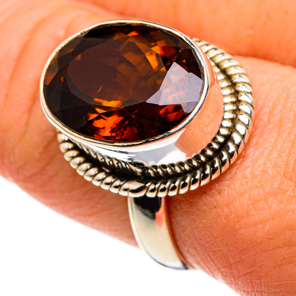 Mandarin Citrine Rings handcrafted by Ana Silver Co - RING86185