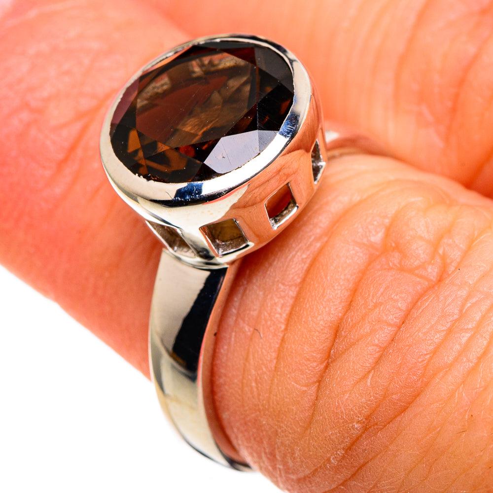 Smoky Quartz Rings handcrafted by Ana Silver Co - RING86186