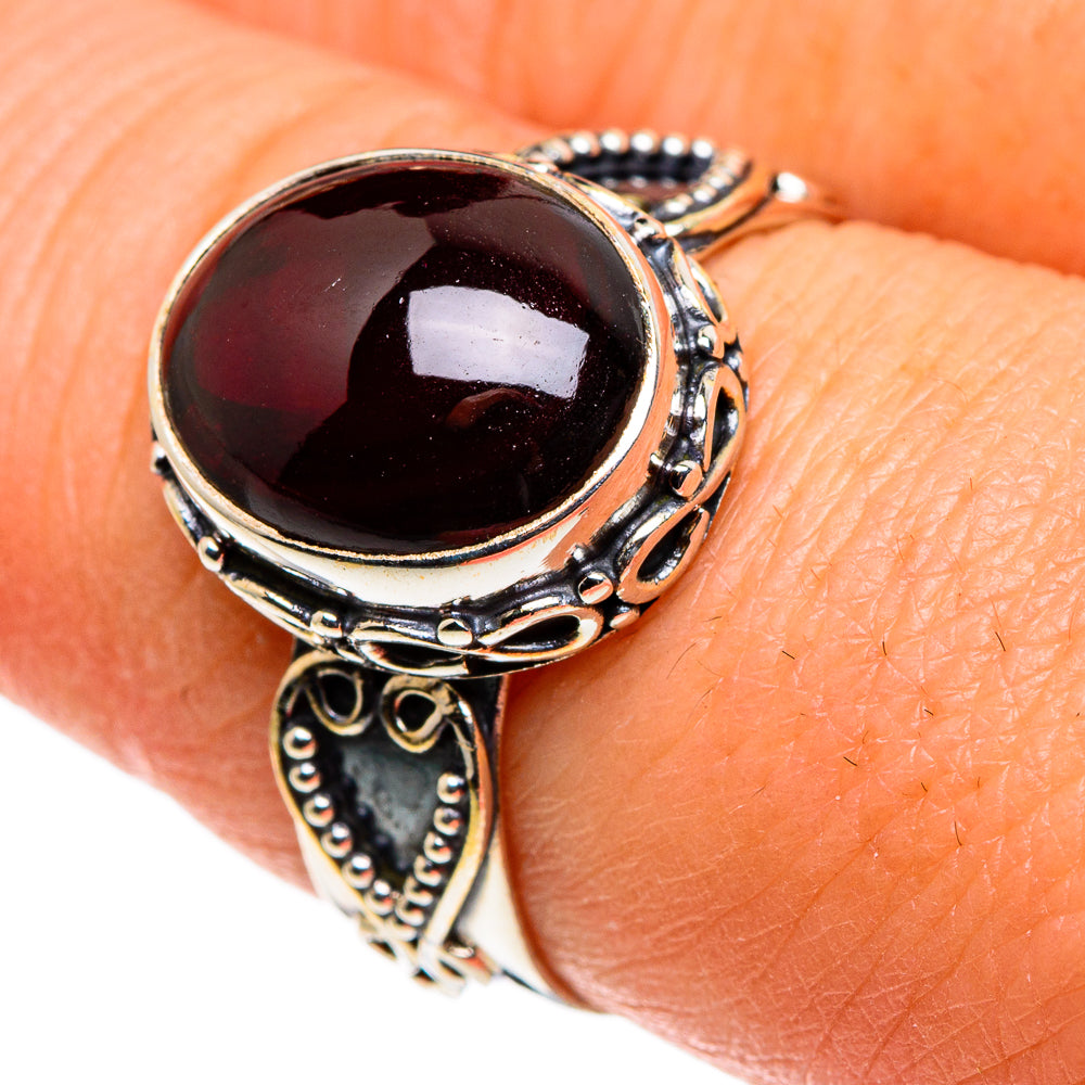 Garnet Rings handcrafted by Ana Silver Co - RING86193