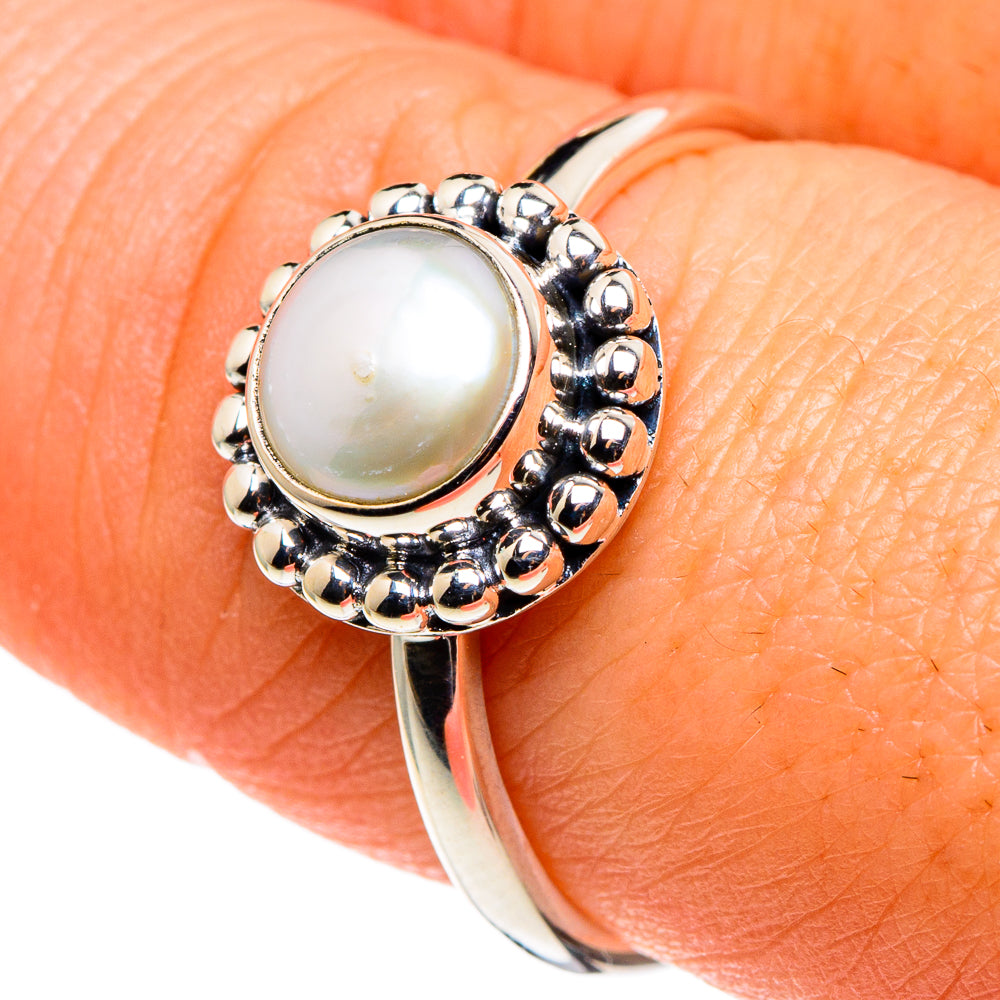 Cultured Pearl Rings handcrafted by Ana Silver Co - RING86205