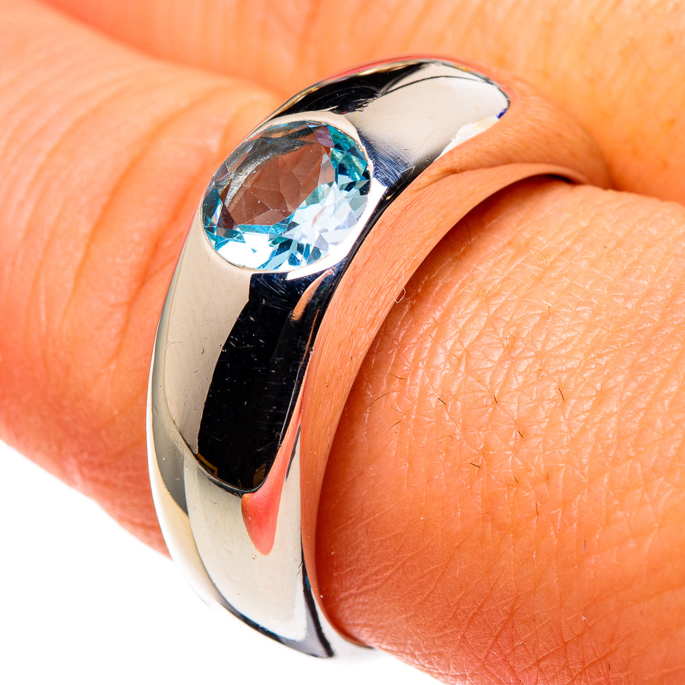Blue Topaz Rings handcrafted by Ana Silver Co - RING86210