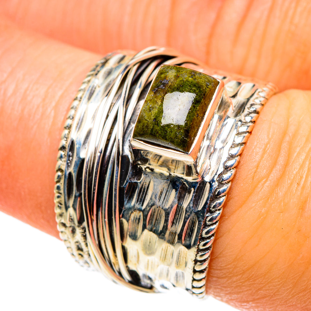 Green Tourmaline Rings handcrafted by Ana Silver Co - RING86215