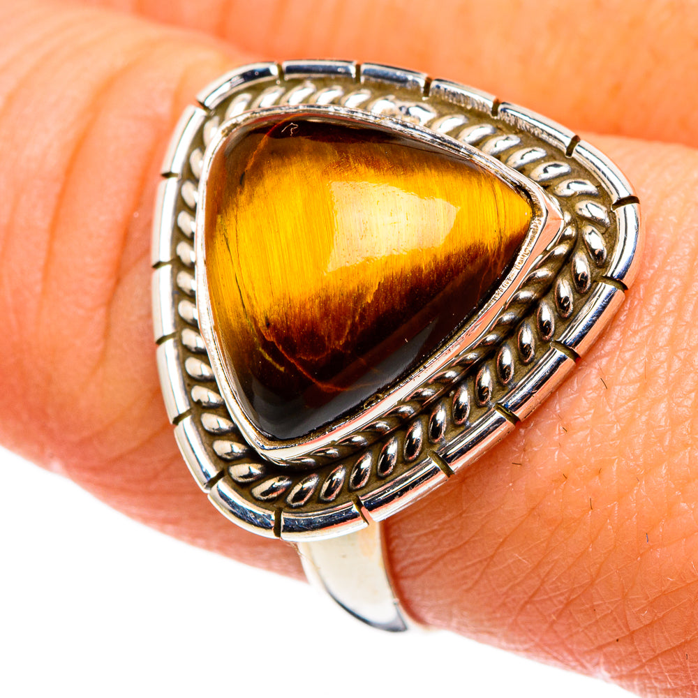 Tiger Eye Rings handcrafted by Ana Silver Co - RING86224