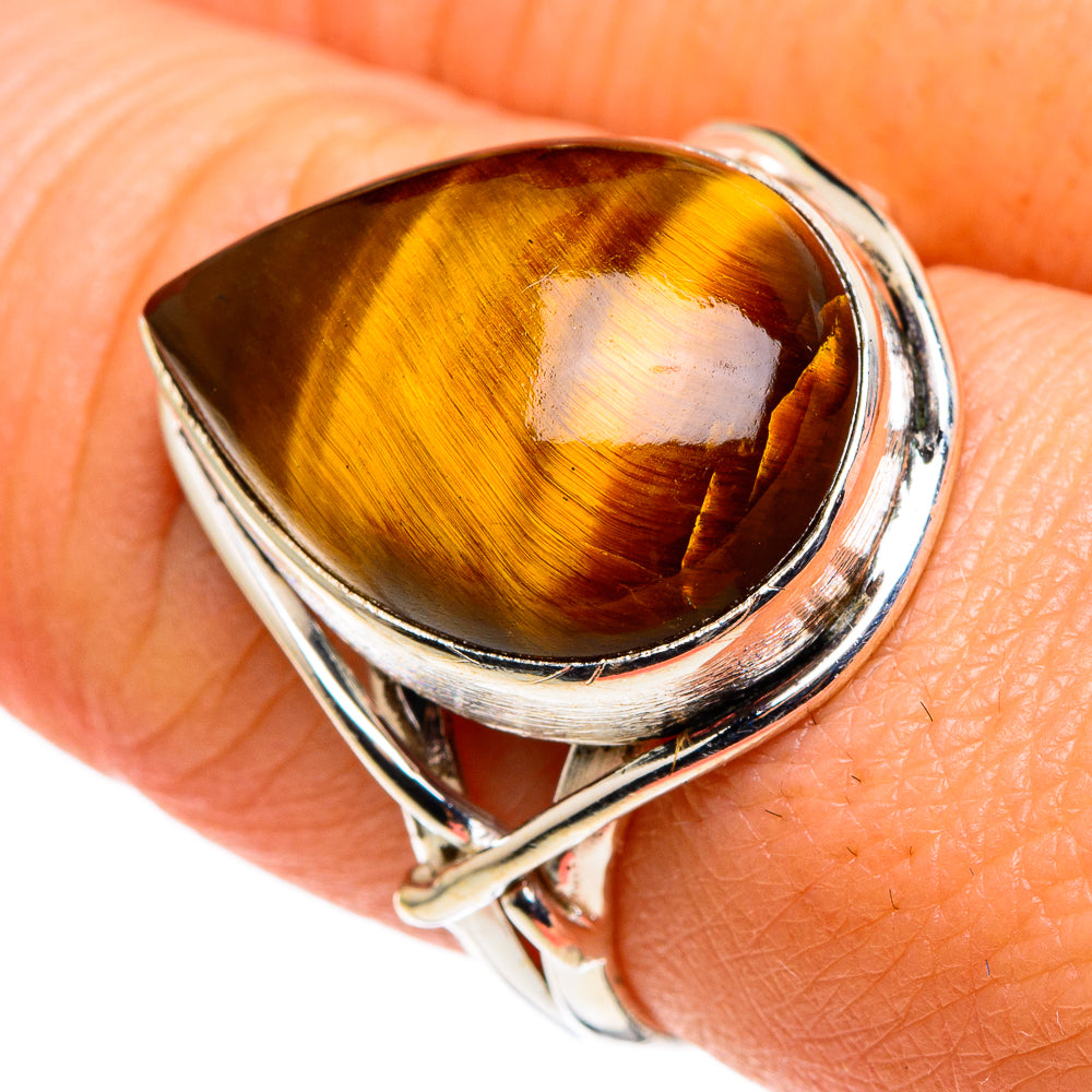Tiger Eye Rings handcrafted by Ana Silver Co - RING86225