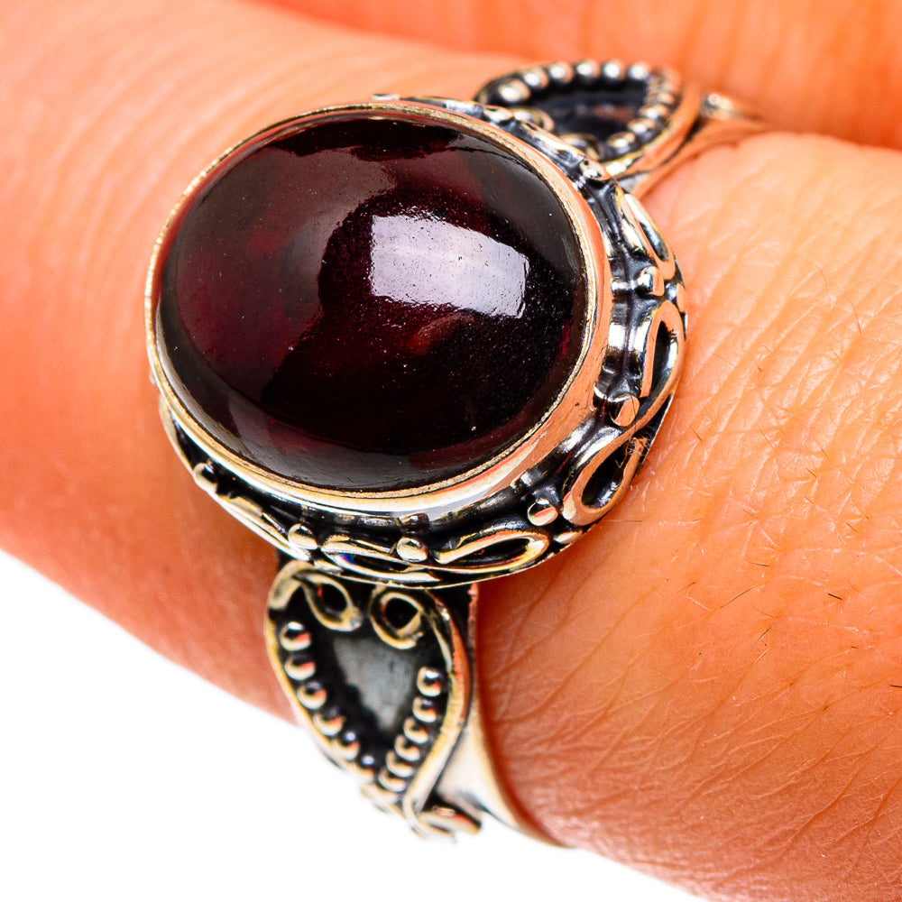 Garnet Rings handcrafted by Ana Silver Co - RING86232