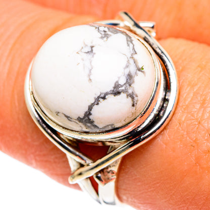 Howlite Rings handcrafted by Ana Silver Co - RING86243