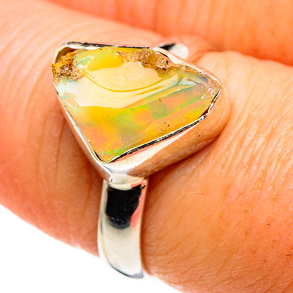 Ethiopian Opal Rings handcrafted by Ana Silver Co - RING86245