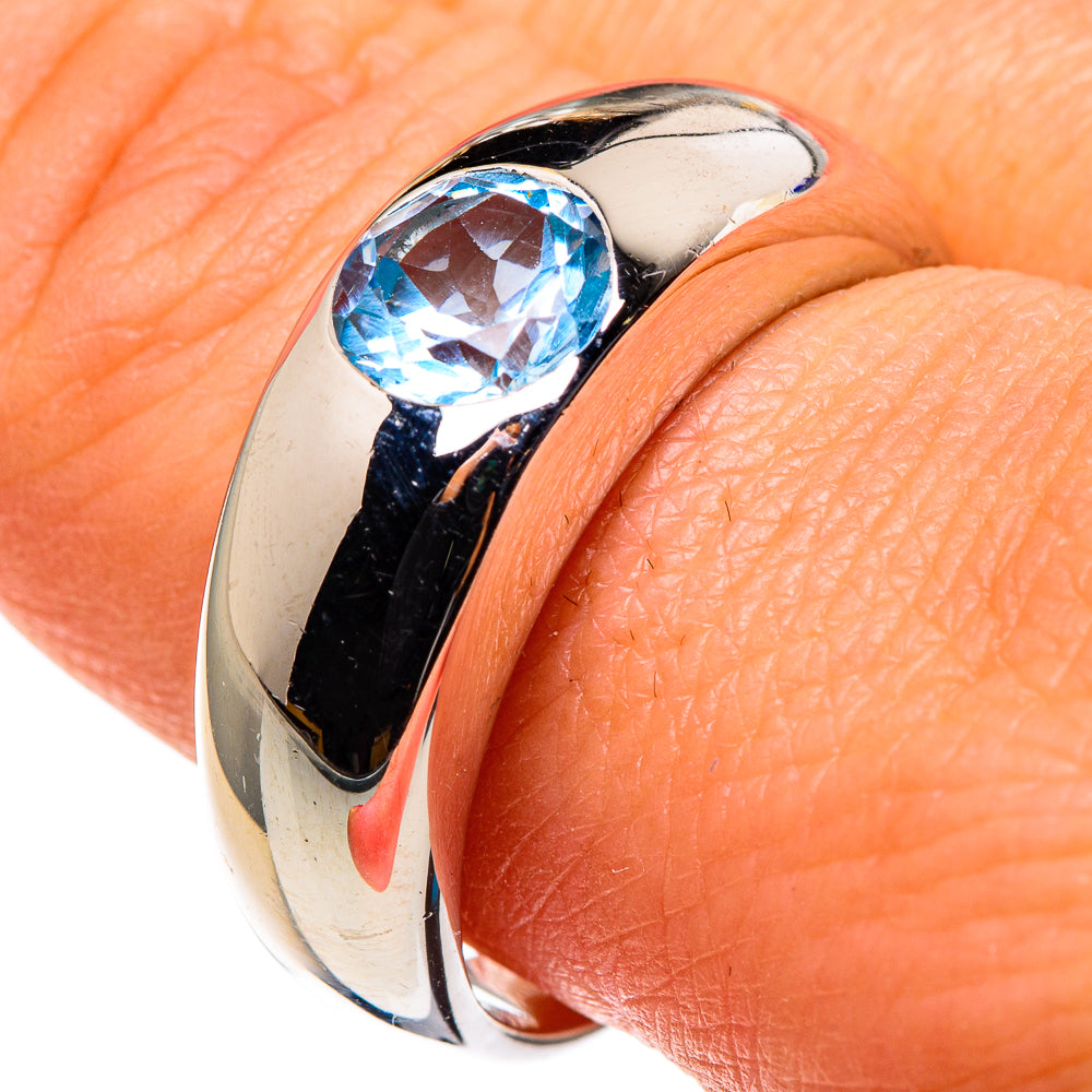 Blue Topaz Rings handcrafted by Ana Silver Co - RING86247