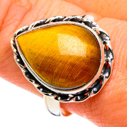 Tiger Eye Rings handcrafted by Ana Silver Co - RING86258