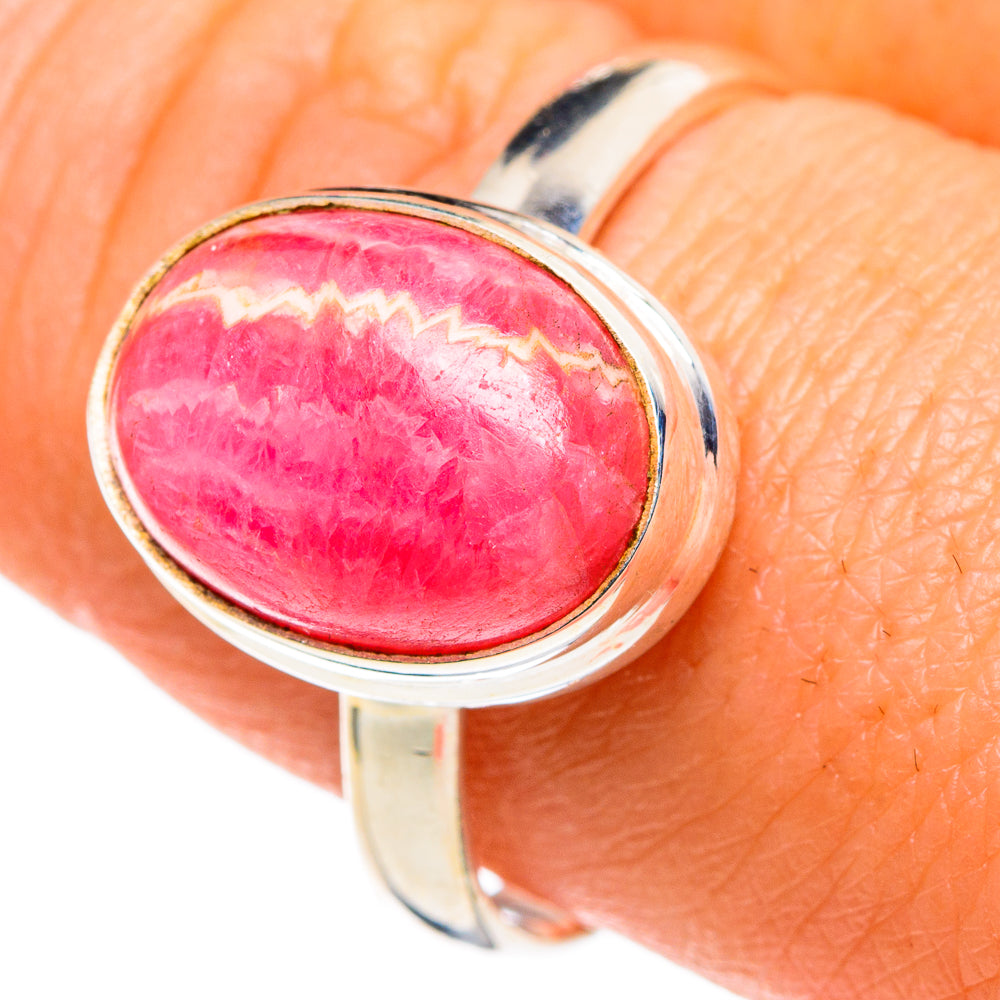 Rhodochrosite Rings handcrafted by Ana Silver Co - RING86267