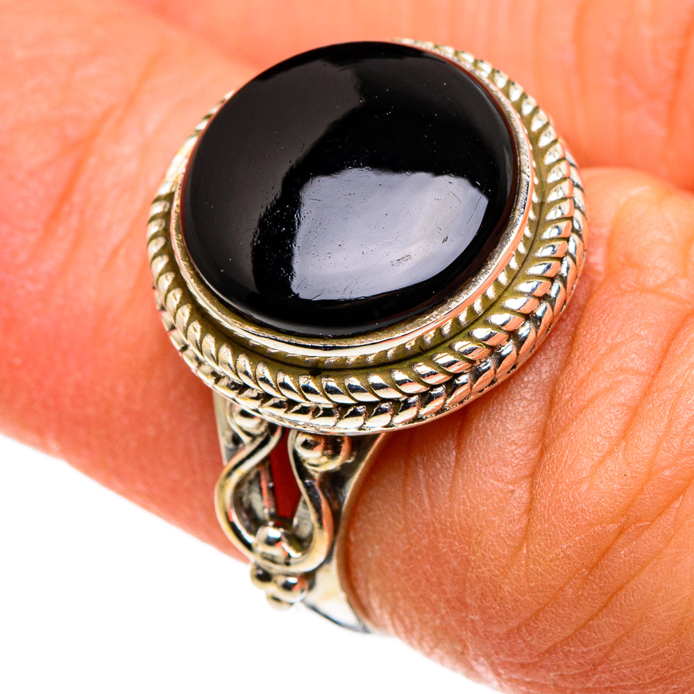 Black Onyx Rings handcrafted by Ana Silver Co - RING86274