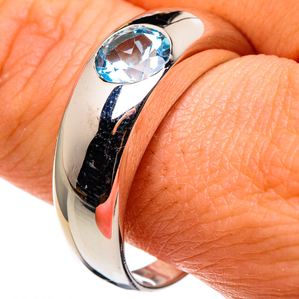 Blue Topaz Rings handcrafted by Ana Silver Co - RING86281