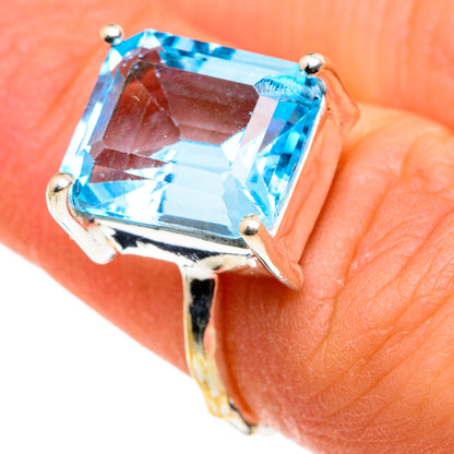 Blue Topaz Rings handcrafted by Ana Silver Co - RING86283