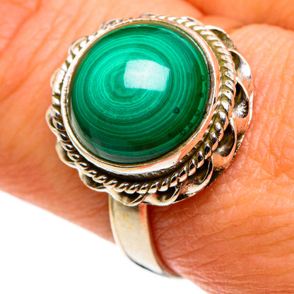 Malachite Rings handcrafted by Ana Silver Co - RING86285