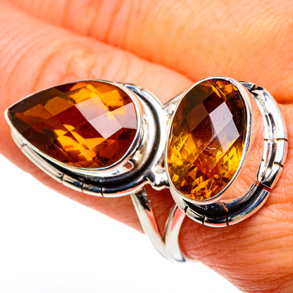 Mandarin Citrine Rings handcrafted by Ana Silver Co - RING86295
